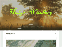 Tablet Screenshot of hedge-witchery.com
